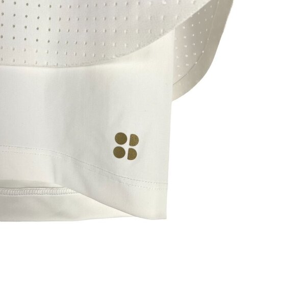 Sweaty Betty Serve Tennis Shorts Small White Perforated Athletic SS-1579 - Picture 5 of 9